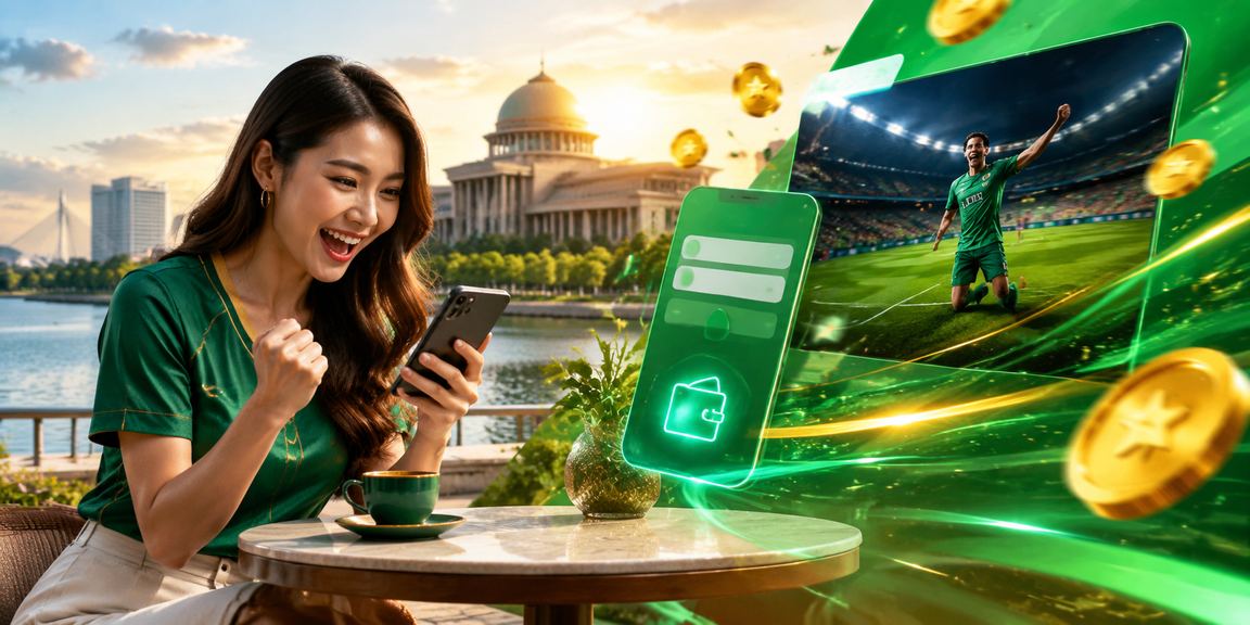 Pemain di Putrajaya menggunakan aplikasi mudah alih 8200 untuk mengakses permainan kasino dalam talian